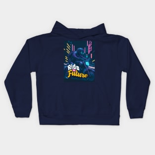 Cyberpunk ride on Kids Hoodie